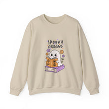 Halloween Season sweater Spooky season fall ghost sweater book lover gift birthday gift Halloween Sweatshirt   best friend gift Unisex