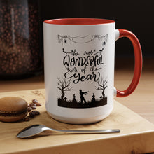 Halloween Mug spooky season mug it's the most wonderful time of the year mug fall leaves and spiders Coffee Mug Christmasgift Funny bestie
