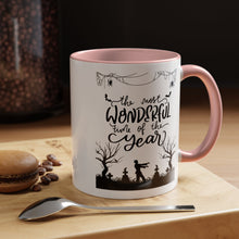 Halloween Mug spooky season mug it's the most wonderful time of the year mug fall leaves and spiders Coffee Mug Christmasgift Funny bestie