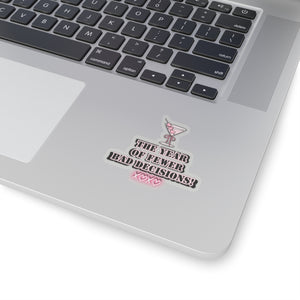 Girlboss sticker motivational sticker year of fewer bad decisions pink drink sticker funny Beautiful sticker loved gift for her sticker vday