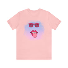 Lip Sunglasses t-shirt, Bubble gum kiss shirt,Pink Gum Shirt,Galantine gift travel shirt,best friend trip,girls vacation trip, Unisex Jersey