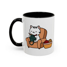 Cute cat knitting mug coffee mug crochet coffee yarn lover Mug Coffee Cup It's a Good Day to start fresh Mug, coworker Gift Mug for Coffee