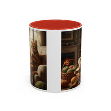 Cute Orange cat knitting mug Crochet cat coffee mug coffee yarn lover Mug Coffee Cup It's a Good Day to start fresh Mug, coworker Gift Mug for Coffee