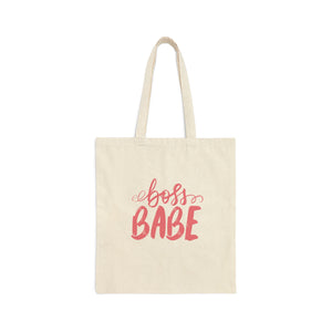 Boss Babe Tote, Boss babe energy bag, Summer Tote, Printed Cotton Canvas Tote Bag