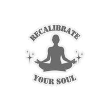 Recalibrate sticker Meditate stickers yoga mode gift cat lover gift for her bestfriend gift KissCut Stickers Halloween stickers yoga sticker