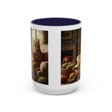 Cute Orange cat knitting mug Crochet cat coffee mug coffee yarn lover Mug Coffee Cup It's a Good Day to start fresh Mug, coworker Gift Mug for Coffee
