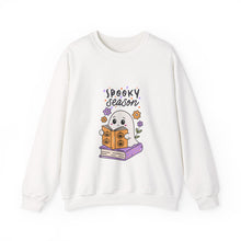 Halloween Season sweater Spooky season fall ghost sweater book lover gift birthday gift Halloween Sweatshirt   best friend gift Unisex