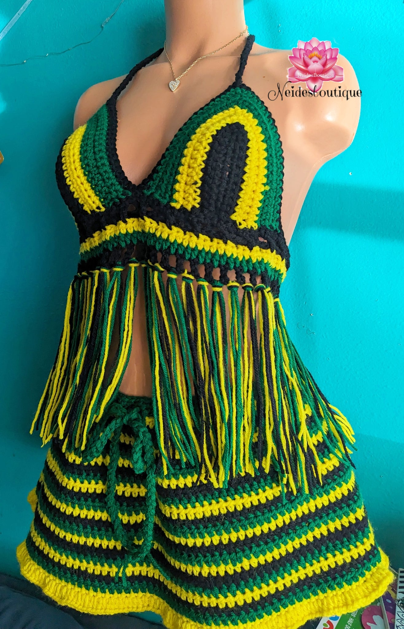 Jamaican top n Skirt Outfit Jamaican crochet top Jamaican festival Outfit crochet halter top crop top best friend gift bohemian style Rasta Skirt only Jamaican top n Skirt Outfit Jamaican crochet top Jamaican festival Outfit crochet halter top crop top best friend gift bohemian style Rasta Skirt only