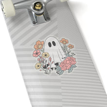 Ghost sticker flower ghost sticker autumn vibes sticker Halloween stickers gift for her vday gift for him girlboss gift Ceo gift for him