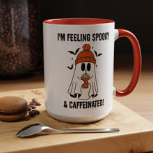 Funny Halloween Mug Ghost drinking mug Feeling spooky and caffeinated mug bats and spiders Coffee Mug Christmas Funny bestie Mug Halloween