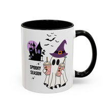Spooky season mug Halloween Mug spooky season mug witchy ghost mug orange Haunted house mug bats Coffee Mug Christmas gift Funny bestie Mug