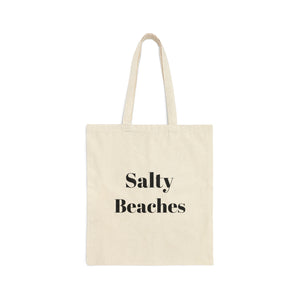 Salty Beaches tote beach bag salty bag tote best friend gift Cotton Canvas Tote Bag crochet lover gift birthday gift for her gift for him
