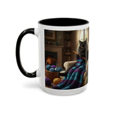 Cute Black cat knitting mug Crochet cat coffee mug coffee yarn lover Mug Coffee Cup It's a Good Day to start fresh Mug, coworker Gift Mug for Coffee