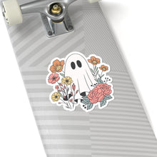 Ghost sticker flower ghost sticker autumn vibes sticker Halloween stickers gift for her vday gift for him girlboss gift Ceo gift for him