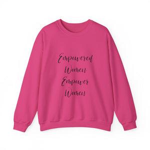 Empowered women empower women sweater knitting sweater Crochet lover sweater yarn lover gift valentines Day sweatshirt gift best friend gift for her