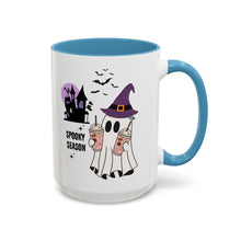 Spooky season mug Halloween Mug spooky season mug witchy ghost mug orange Haunted house mug bats Coffee Mug Christmas gift Funny bestie Mug