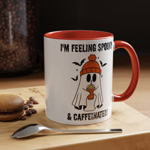 Funny Halloween Mug Ghost drinking mug Feeling spooky and caffeinated mug bats and spiders Coffee Mug Christmas Funny bestie Mug Halloween