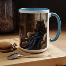 Cute Black cat knitting mug Crochet cat coffee mug coffee yarn lover Mug Coffee Cup It's a Good Day to start fresh Mug, coworker Gift Mug for Coffee