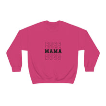 Boss Mama sweater, Gift for Mom, Mother of the bride sweatshirt, , gift for wife, bridal party clothes, yoga wear for her, for him, Birthday gift for her, Galantine travel sweatshirt, Unisex Heavy Blend