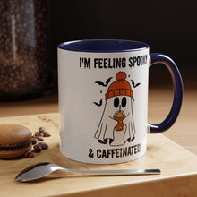 Funny Halloween Mug Ghost drinking mug Feeling spooky and caffeinated mug bats and spiders Coffee Mug Christmas Funny bestie Mug Halloween