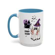 Spooky season mug Halloween Mug spooky season mug witchy ghost mug orange Haunted house mug bats Coffee Mug Christmas gift Funny bestie Mug