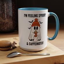 Funny Halloween Mug Ghost drinking mug Feeling spooky and caffeinated mug bats and spiders Coffee Mug Christmas Funny bestie Mug Halloween