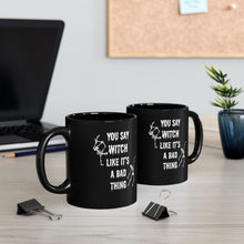 Halloween mug Witchy gift Spooky things mug I like spooky this and word fuck funny gift best friend gift Christmas Black Mug (11oz, 15oz)