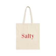 Salty tote beach bag salty bag tote best friend gift Cotton Canvas Tote Bag crochet lover gift birthday gift for her gift for him