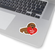 Dog lover sticker i woof you dog funny dog sticker life Valentines day sticker gift forher gift for him gift bottle water sticker Galentines
