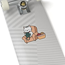 Knitting cat sticker Crochet yarn sticker crochet lover sticker yarn knit sticker gift for her bestfriend gift KissCut Stickers Halloween stickers yoga sticker