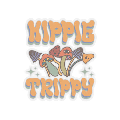 Hippy trippy sticker Mushroom sticker coworker gift funny gift bestfriend gift Kiss-Cut Stickers Halloween stickers bear rainbow sticker