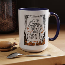Halloween Mug spooky season mug it's the most wonderful time of the year mug fall leaves and spiders Coffee Mug Christmasgift Funny bestie