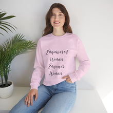 Empowered women empower women sweater knitting sweater Crochet lover sweater yarn lover gift valentines Day sweatshirt gift best friend gift for her