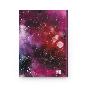 Into the galaxies notebook, Purple Blue, navy Pink Hardcover Journal Matte, bullet journal, planner, pink notebook, best friend gift
