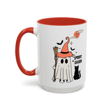Spooky season mug Halloween Mug spooky season mug witchy ghost mug orange moon mug bats Coffee Mug Christmas gift Funny bestie Mug broom mug