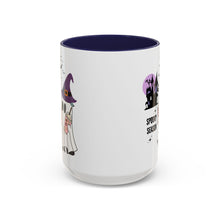 Spooky season mug Halloween Mug spooky season mug witchy ghost mug orange Haunted house mug bats Coffee Mug Christmas gift Funny bestie Mug
