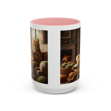 Cute Orange cat knitting mug Crochet cat coffee mug coffee yarn lover Mug Coffee Cup It's a Good Day to start fresh Mug, coworker Gift Mug for Coffee
