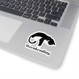 Cat Weekending sticker sleeping Cat sticker yarn lover sticker funny cat sticker relaxing cat gift cat lover gift for her bestfriend sticker