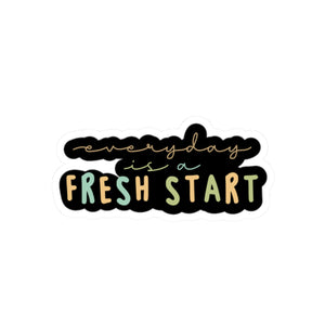 Everyday is a fresh start sticker Consistency is better than perfection sticker Planner motivational  bestie sticker motivational stickers