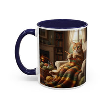 Cute Orange cat knitting mug Crochet cat coffee mug coffee yarn lover Mug Coffee Cup It's a Good Day to start fresh Mug, coworker Gift Mug for Coffee