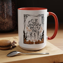 Halloween Mug spooky season mug it's the most wonderful time of the year mug fall leaves and spiders Coffee Mug Christmasgift Funny bestie