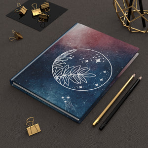 Among the stars notebook, Pink Hardcover Journal Matte, bullet journal, planner, pink notebook, best friend gift