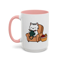 Cute cat knitting mug coffee mug crochet coffee yarn lover Mug Coffee Cup It's a Good Day to start fresh Mug, coworker Gift Mug for Coffee