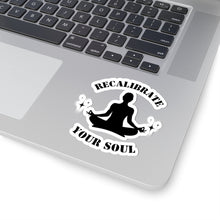 Recalibrate sticker Meditate stickers yoga mode gift cat lover gift for her bestfriend gift KissCut Stickers Halloween stickers yoga sticker