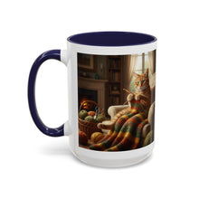 Cute Orange cat knitting mug Crochet cat coffee mug coffee yarn lover Mug Coffee Cup It's a Good Day to start fresh Mug, coworker Gift Mug for Coffee
