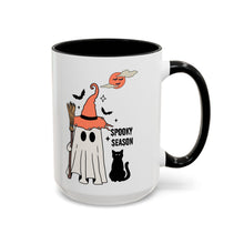 Spooky season mug Halloween Mug spooky season mug witchy ghost mug orange moon mug bats Coffee Mug Christmas gift Funny bestie Mug broom mug