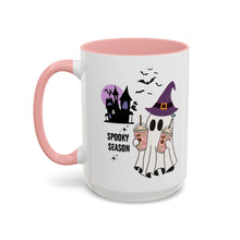 Spooky season mug Halloween Mug spooky season mug witchy ghost mug orange Haunted house mug bats Coffee Mug Christmas gift Funny bestie Mug