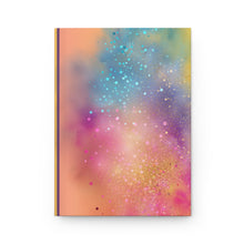 Among the stars notebook Rainbow  Neon Pink Hardcover Journal Matte, bullet journal, planner, pink notebook, best friend gift