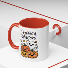 Cute Ghost Halloween Mug spooky season mug Spooky season mug of the year mug fall leaves and spiders Coffee Mug Christmas gift Funny bestie