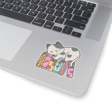 Karma is cat sticker funny cats books gift cat lover gift for her bestfriend gift Kiss-Cut Stickers Halloween stickers rainbow sticker moon